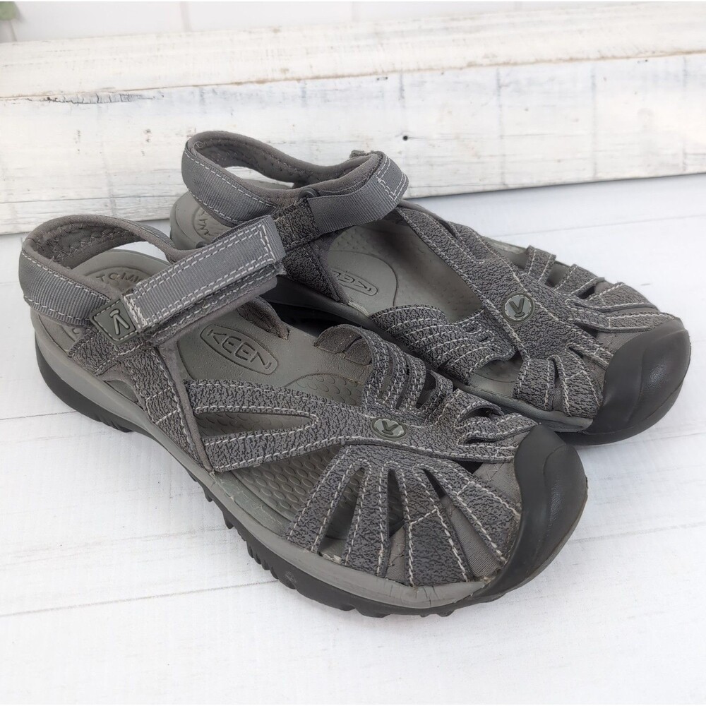 KEEN Women's Rose Casual Closed Toe Sandals Gargoyle/Raven Women's size 8.5